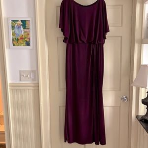 BHLDN bridesmaid/ formal eggplant maxidress, size 14/16